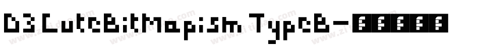 D3 CuteBitMapism TypeB字体转换